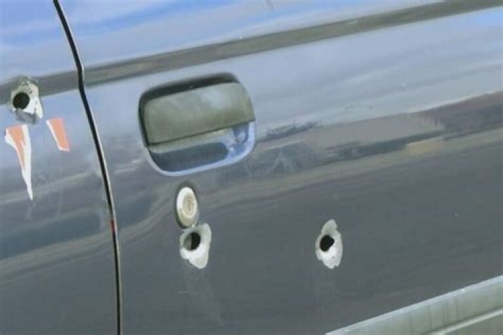 Can a bullet hole in a car be fixed?