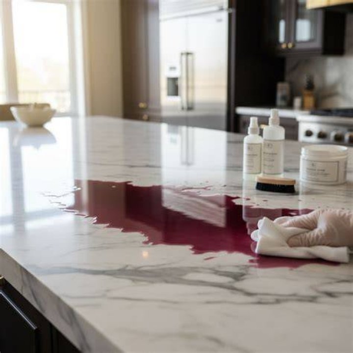 Can red wine stain marble?