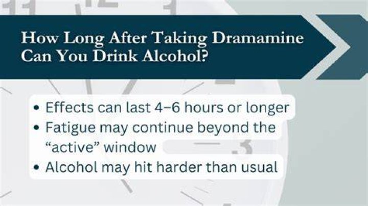 Can you drink alcohol when taking Dramamine?