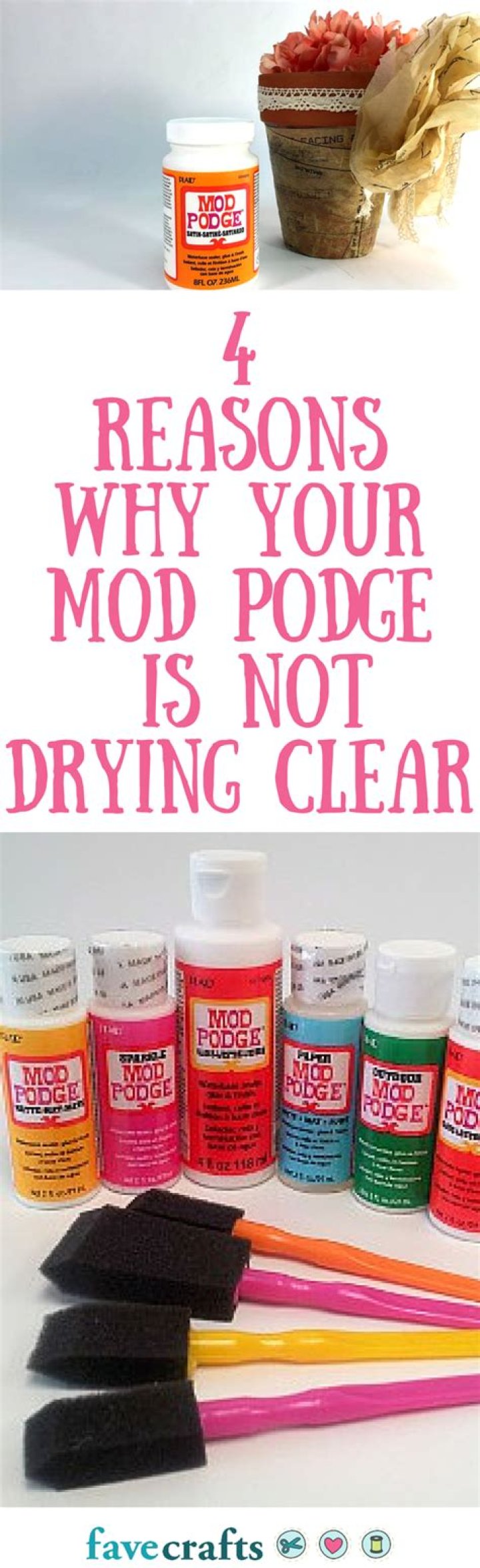 Does Outdoor Mod Podge dry clear?