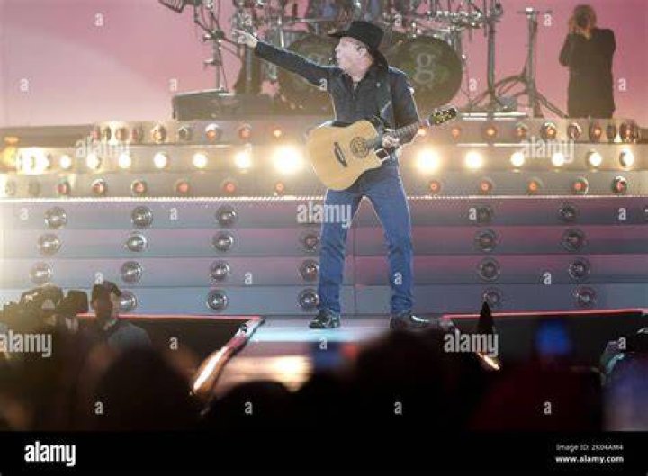 Garth Brooks during his concert at Bank of America Stadium.