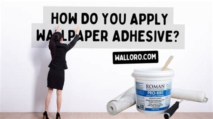 How do I make wallpaper adhesive?