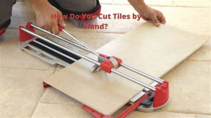 How do you cut tile without a cutter?