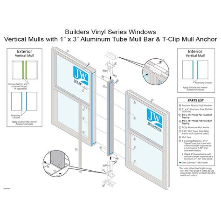 How do you mull aluminum windows together?