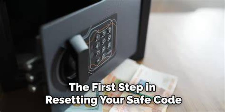 How do you reset the code on a First Alert Safe?