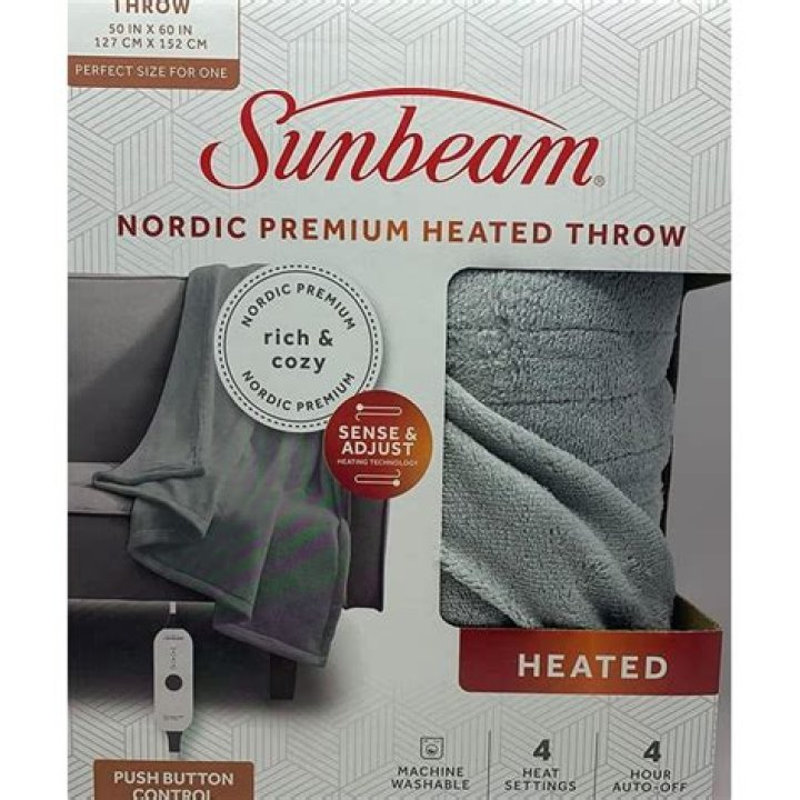 How do you use a Sunbeam heated throw?