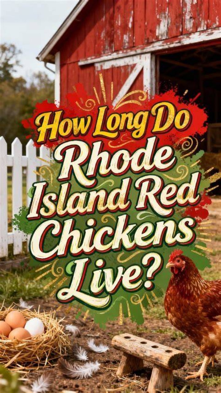 How long do Rhode Island Reds live for?