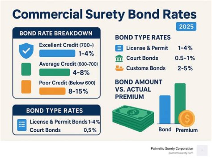 How much is a $15 000 surety bond?