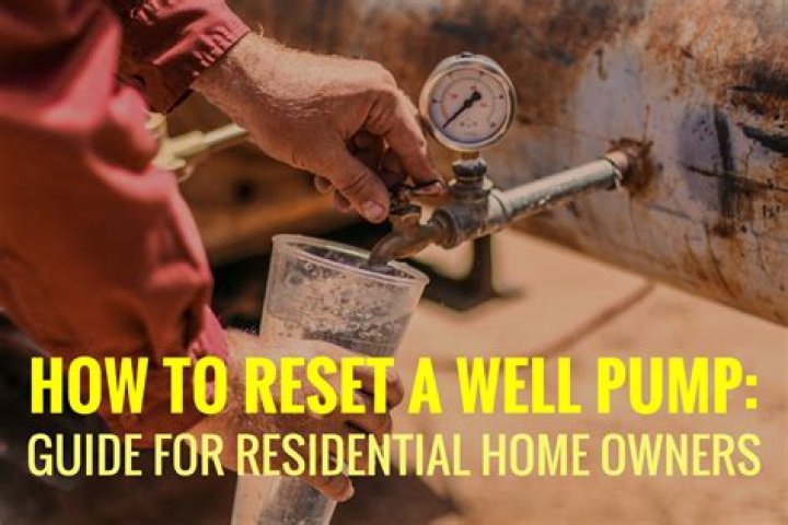 Is there a reset button on well pump?