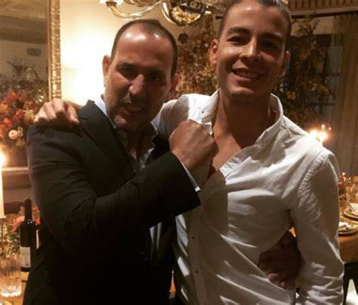 Joe Gonzalez with his son Manolo Vergara Gonzalez.
