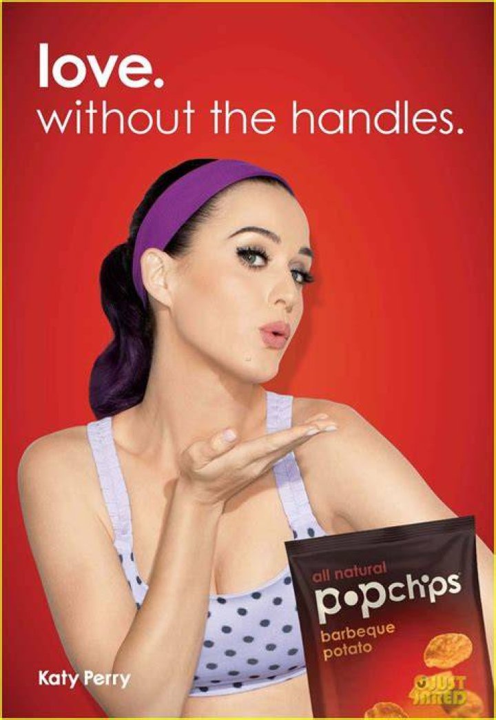 Katy Perry advertising Popchips