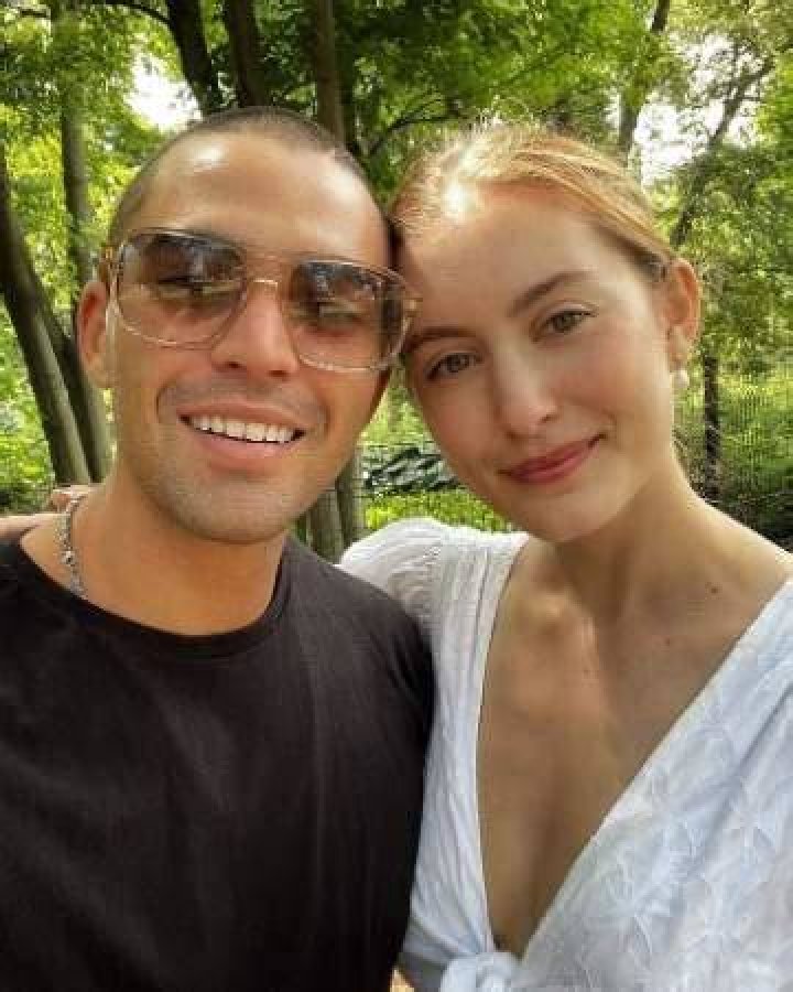 Olivia Macklin with her boyfriend