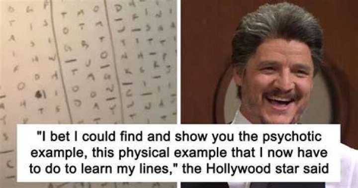 Pedro Pascal shows the ‘psycho’ technical way he learns his lines