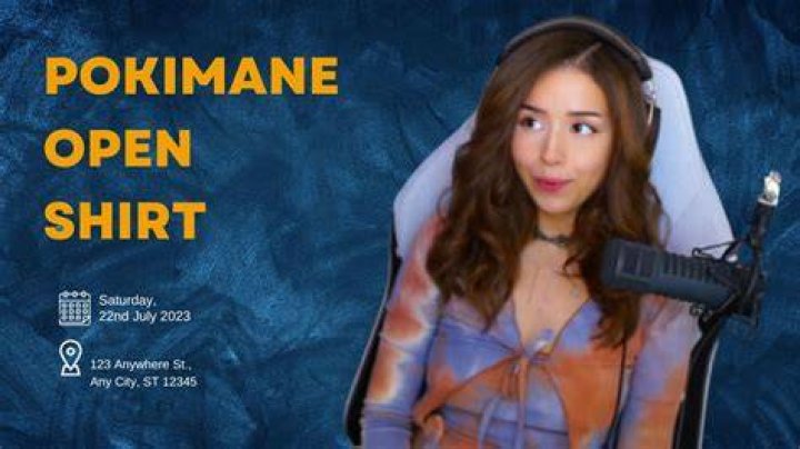 Pokimane open shirt vod video