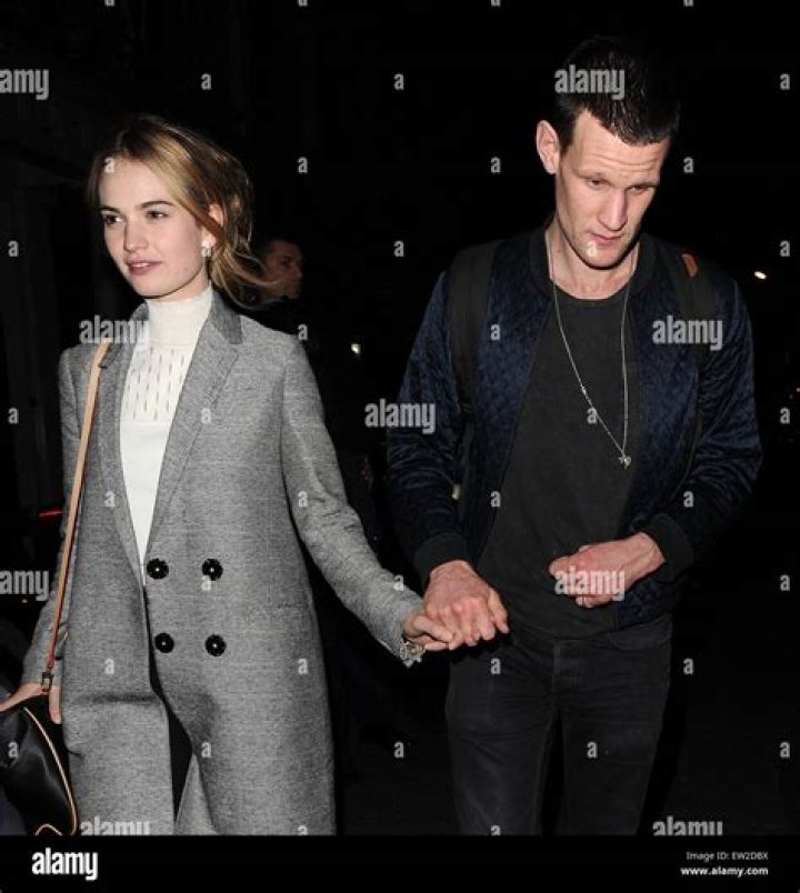 Ryan Gosling, Lily James and Matt Smith enjoy an evening out in Mayfair