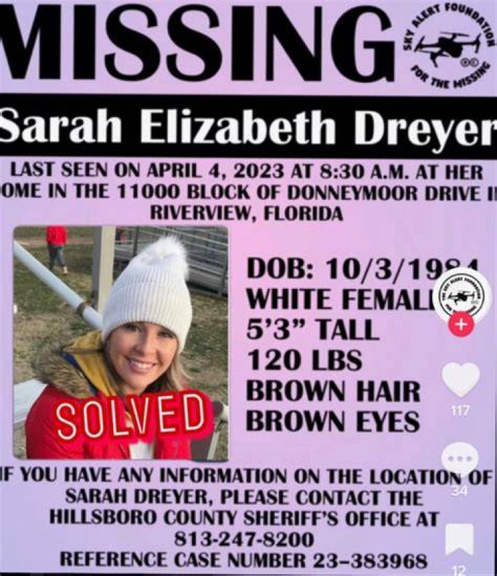 Sarah Dreyer Missing Or Found? Case Details Age And Bio