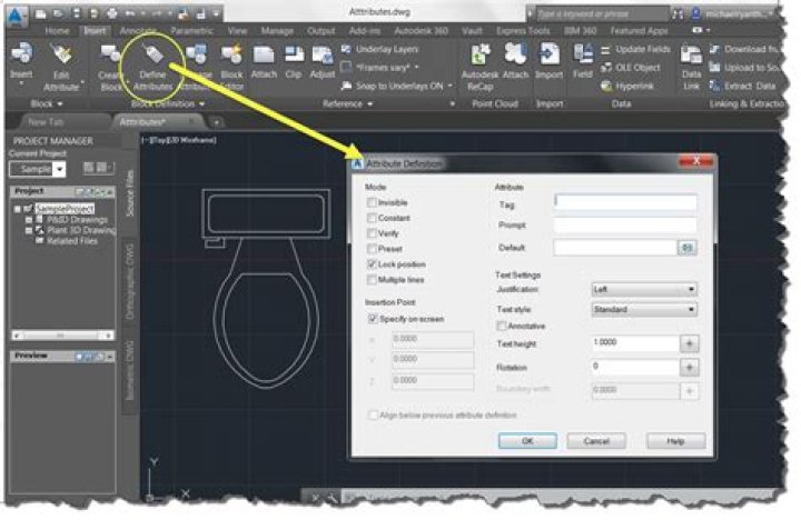 What are attributes in AutoCAD?
