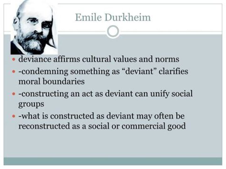 What did Durkheim say about deviance?