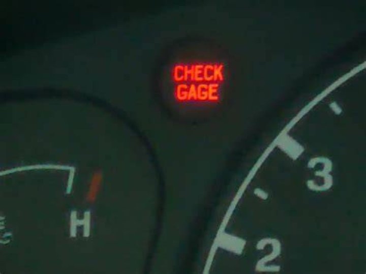 What does check gage mean in Ford Explorer?
