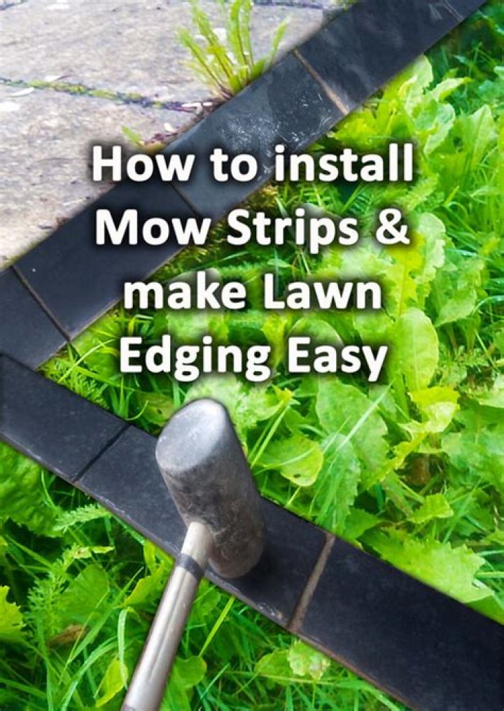 What is a mow strip?