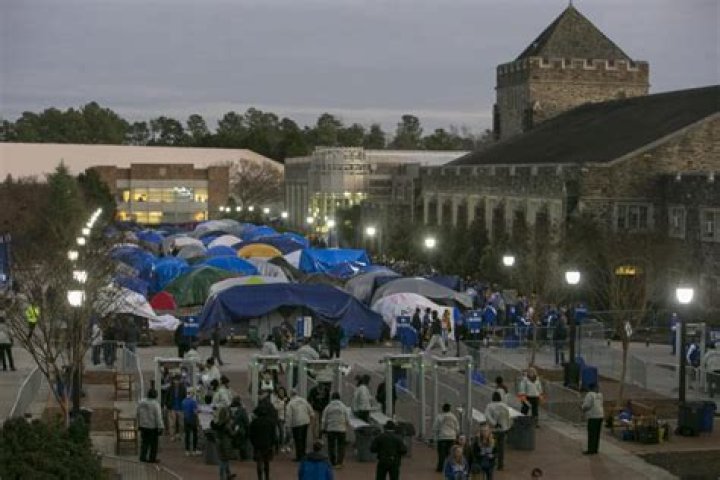 What is black tenting at Duke?