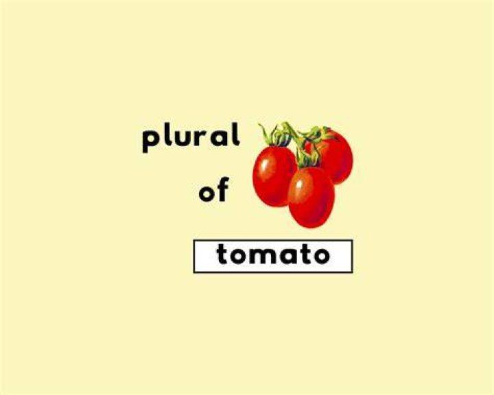 What is the plural for tomato?