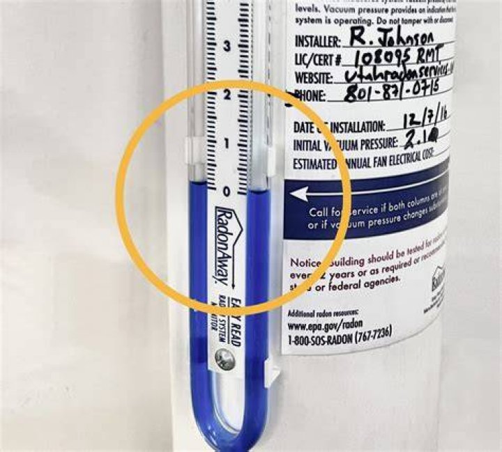 What should my radon manometer read?
