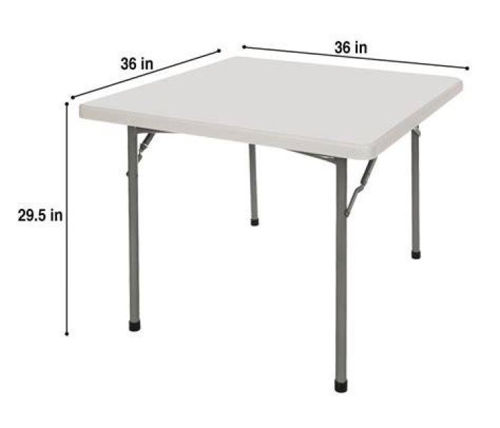 What size is a folding card table?