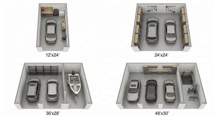 What size should a 3 car garage be?