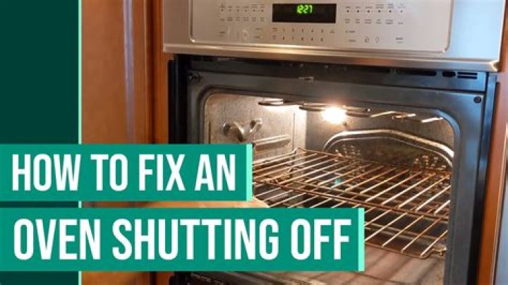 Why does my oven keep turning off and on?