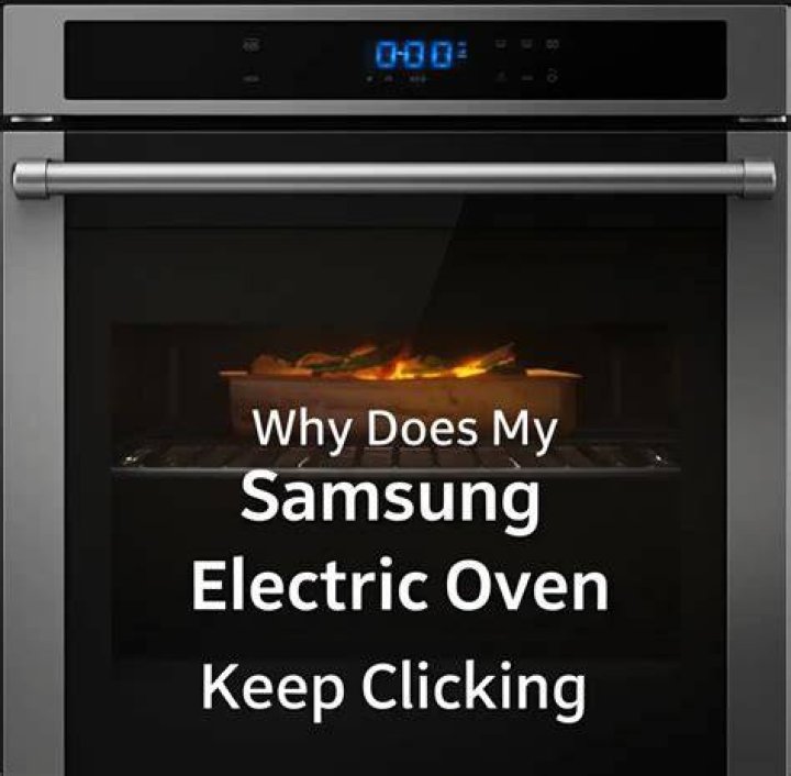 Why does my oven make a clicking sound?